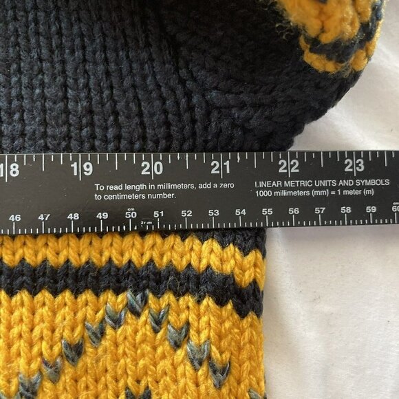 Vintage Susann D Acrylic Wool Blend Black Yellow Sage Green Argyle Sweat… - Picture 8 of 10